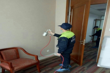 愛衛士為欣欣賓館進行空氣治理